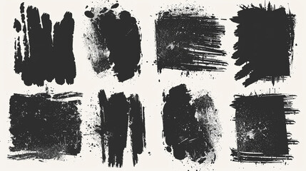 perfect canva black brush stroke banner green grunge background,  Monochrome abstract splattered background.