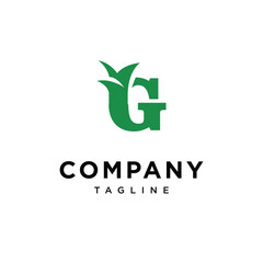 Fototapeta premium Letter G Lawn Grass logo icon vector