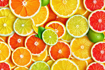 Fototapeta premium citrus fruits background