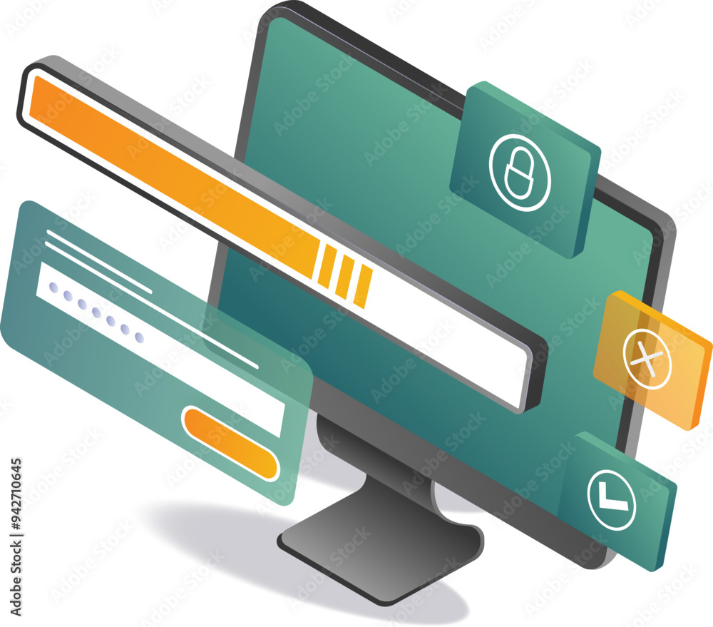 Poster search bar on computer screen, awaiting user interaction
