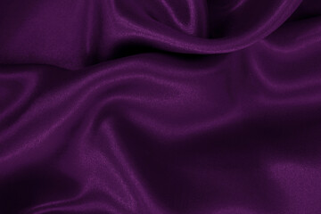 Purple fabric cloth texture for background and design art work, beautiful crumpled pattern of silk or linen.