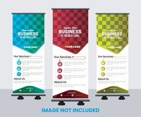 Unique and quality Corporate roll up banner design template , advertisement, pull up, background, vector illustration and display banner for your Corporate business