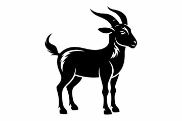 Goat Silhouette Vector Illustration