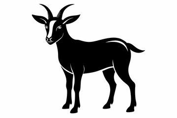 Goat Silhouette Vector Illustration