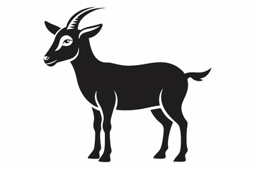 Goat Silhouette Vector Illustration