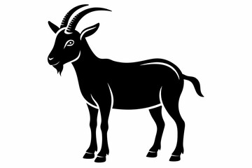 Goat Silhouette Vector Illustration