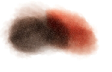 Abstract watercolor grainy gradient texture, empty space, realistic cutout on transparent background. Watercolor grungy paint stains texture overlay effect