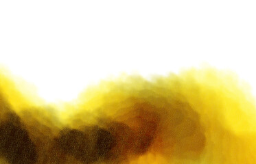 Abstract watercolor grainy gradient texture, empty space, realistic cutout on transparent background. Watercolor grungy paint stains texture overlay effect