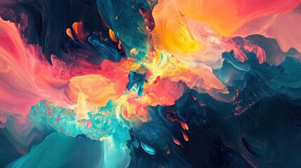 Fototapeta premium Abstract Colorful Landscape