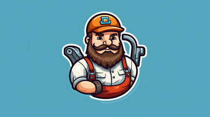 Plumber Illustration Logo