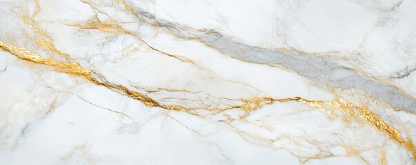 Elegant white marble texture with golden veins, perfect for luxurious backgrounds and interior design projects.