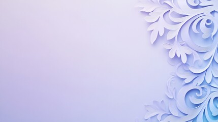 Elegant paper art design with delicate floral patterns in soft pastel colors.