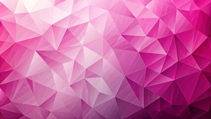Obraz premium Abstract pink polygonal background with triangular shapes in a geometric pattern