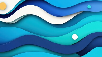 Fototapeta premium A vibrant abstract background in blue and aqua tones, perfect for modern designs and captivating visuals.