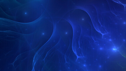 3D manual rendering abstract technology fractal background. Its not AI Generatd illustration.