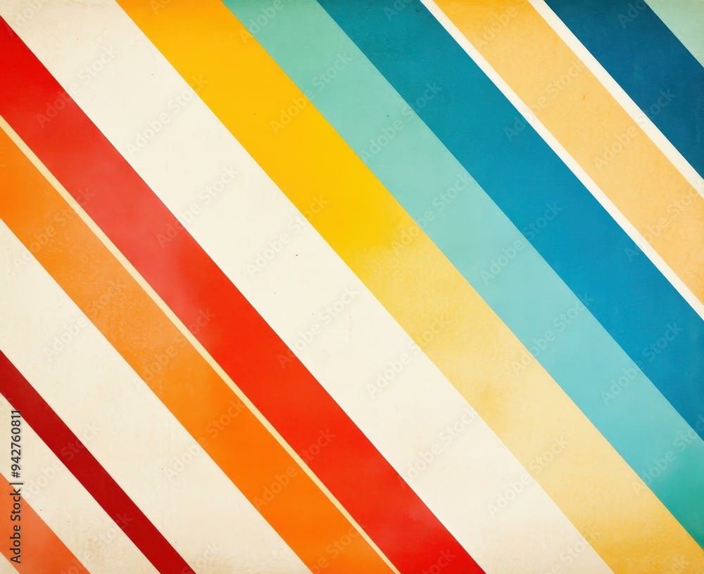 Aufkleber enhance your space with this softtoned horizontal striped paper, perfect for wrapping, diy projects,