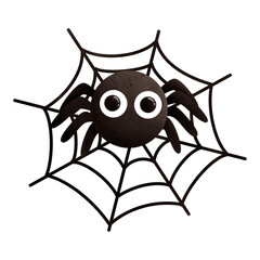 halloween spider web isolated on transparent background