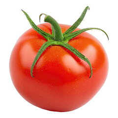 giant red tomato on transparent background