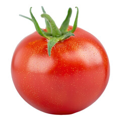 giant red tomato on transparent background