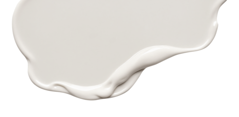 Smear of white cream texture isolated on transparent background. Beauty cosmetic creamy product strokes. Skin care product smudges swatch. Face, moisturizer, body lotion, BB or CC. Cut out, png.