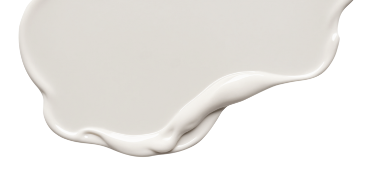 Smear of white cream texture isolated on transparent background. Beauty cosmetic creamy product strokes. Skin care product smudges swatch. Face, moisturizer, body lotion, BB or CC. Cut out, png.