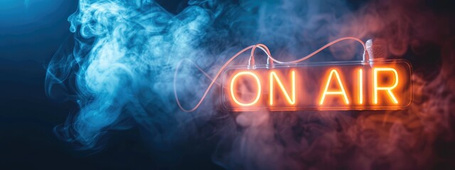 Text On air, live broadcast, delivering news, entertainment, events directly to viewers, capturing immediacy and excitement of live television with up to the minute coverage and dynamic programming