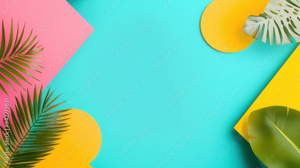 Poster a background with a vibrant and energetic color palette, creating a sense of excitement and enthusia