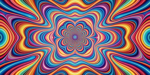 Fluid and hypnotic pattern shifting and morphing