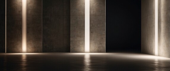 An image with the theme light in the dark, light in the dark room, room with light could be named Illuminated Room in Darkness