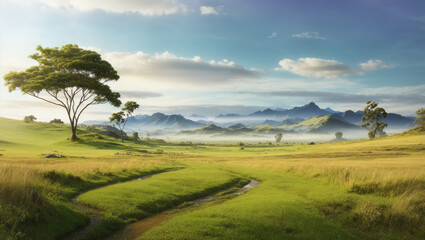 Obraz premium An owl with brown and gray feathers sits