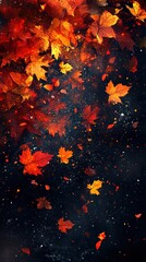 Wallpaper for Autumn: Leaves Falling