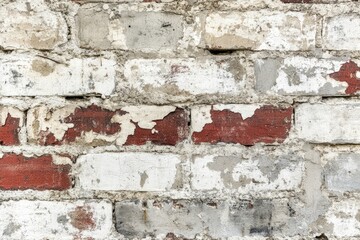 Brick, red brick, white cement, wallpaper, texture, rough brick , ai