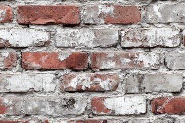 Brick, red brick, white cement, wallpaper, texture, rough brick , ai