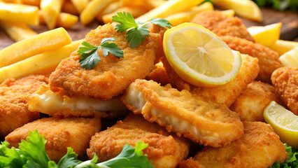 Fish Nuggets. 