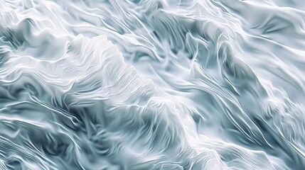Fototapeta premium Abstract White and Gray Wavy Surface