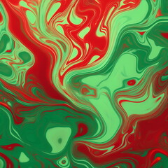 abstact paint color of red and green