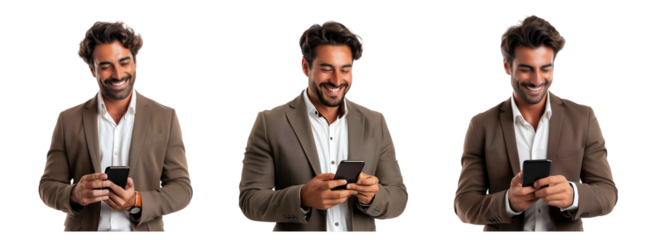 Businessman with phone in hand
