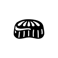 Candy icon black and white