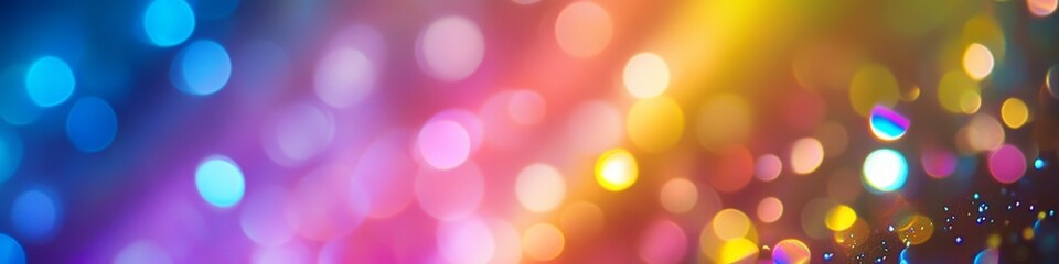 Ethereal Rainbow Prism Overlay: Abstract Blurred Background for Mockups and Decorative Art. Versatile Gradient Texture with Copy Space for Graphic Design, Web Templates, and Marketing Campaigns. AI-Ge