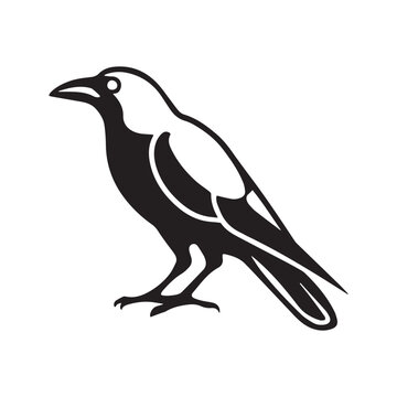 recommend clip art: crow sitting vector silhouette isolated