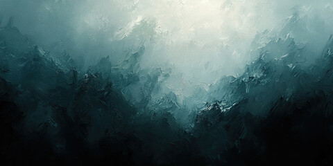 Oil paint strokes on wide canvas, textured color background, decorating art painting illustration, generated ai
