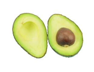 Avocado isolated on a white background with clipping path.