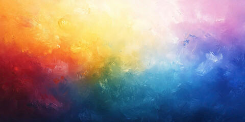 Oil paint strokes on wide canvas, textured color background, decorating art painting illustration, generated ai