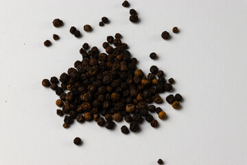 pepper on a white background