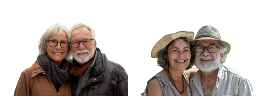 Portrait of an elderly couple
