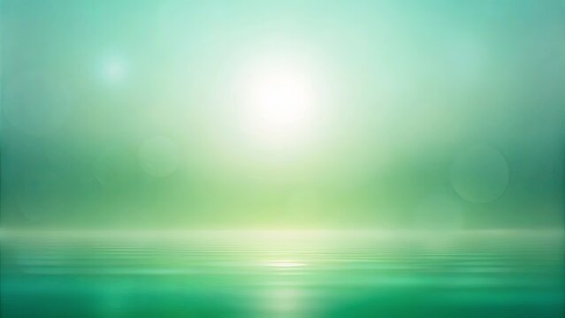 Abstract gradient green background with soft blur and gentle pastel hues for a modern and tranquil aesthetic