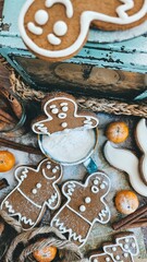 christmas cookies on the table