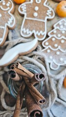christmas decoration  and cookies 