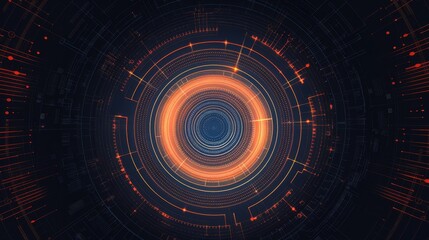 Abstract texture showcases a circle background. The design is geometric and round.