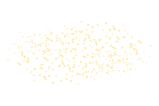 Gold glittering light particles, star dust magic sparks. Glow glitter light effect. Gold luminous points. Sparkling magic dust particles isolated on transparent PNG background
